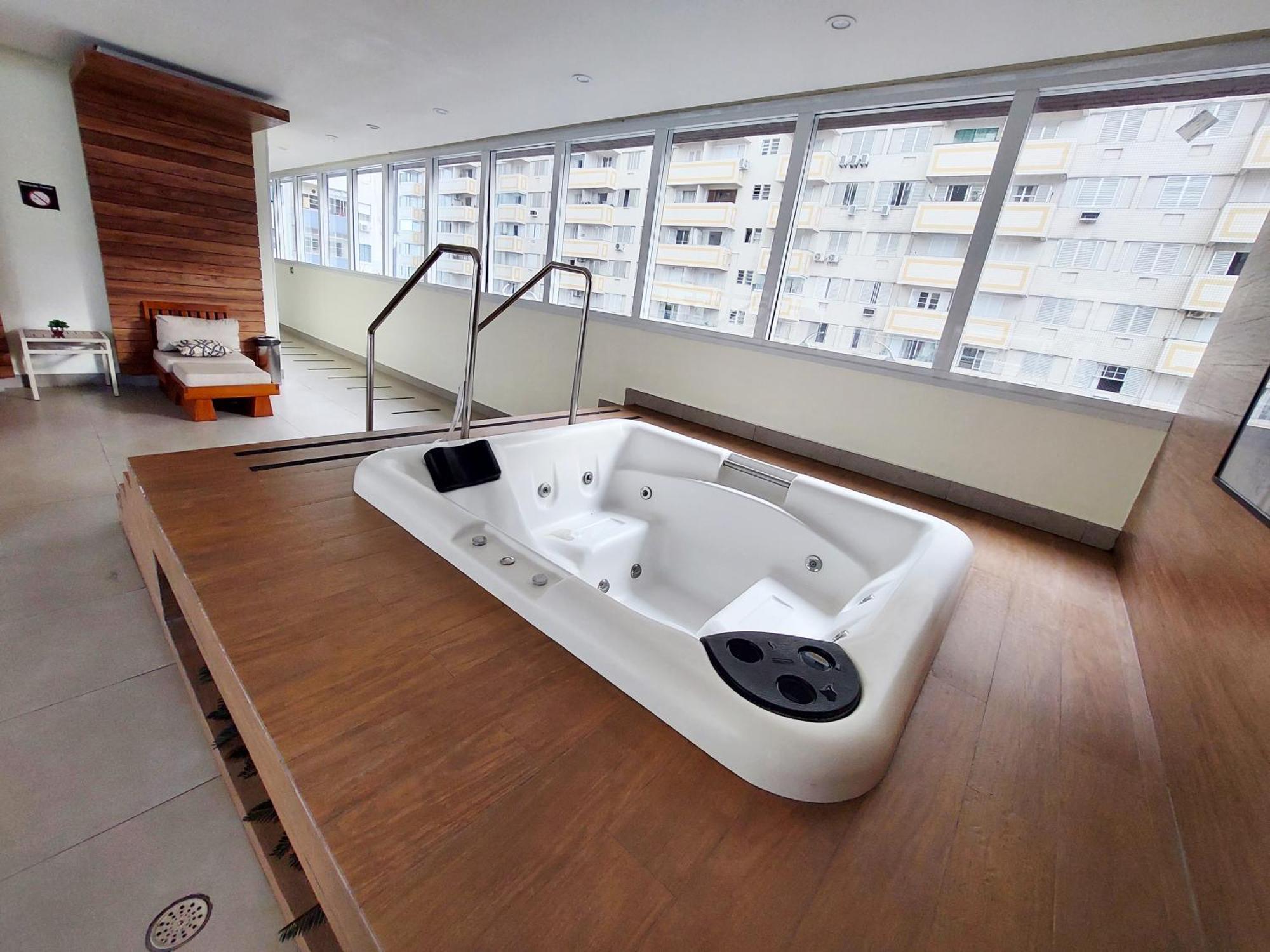 Book Santos - Condominio Unlimited - Apartamento Com Vista Mar E Apartamento Com Vista Piscina Екстер'єр фото