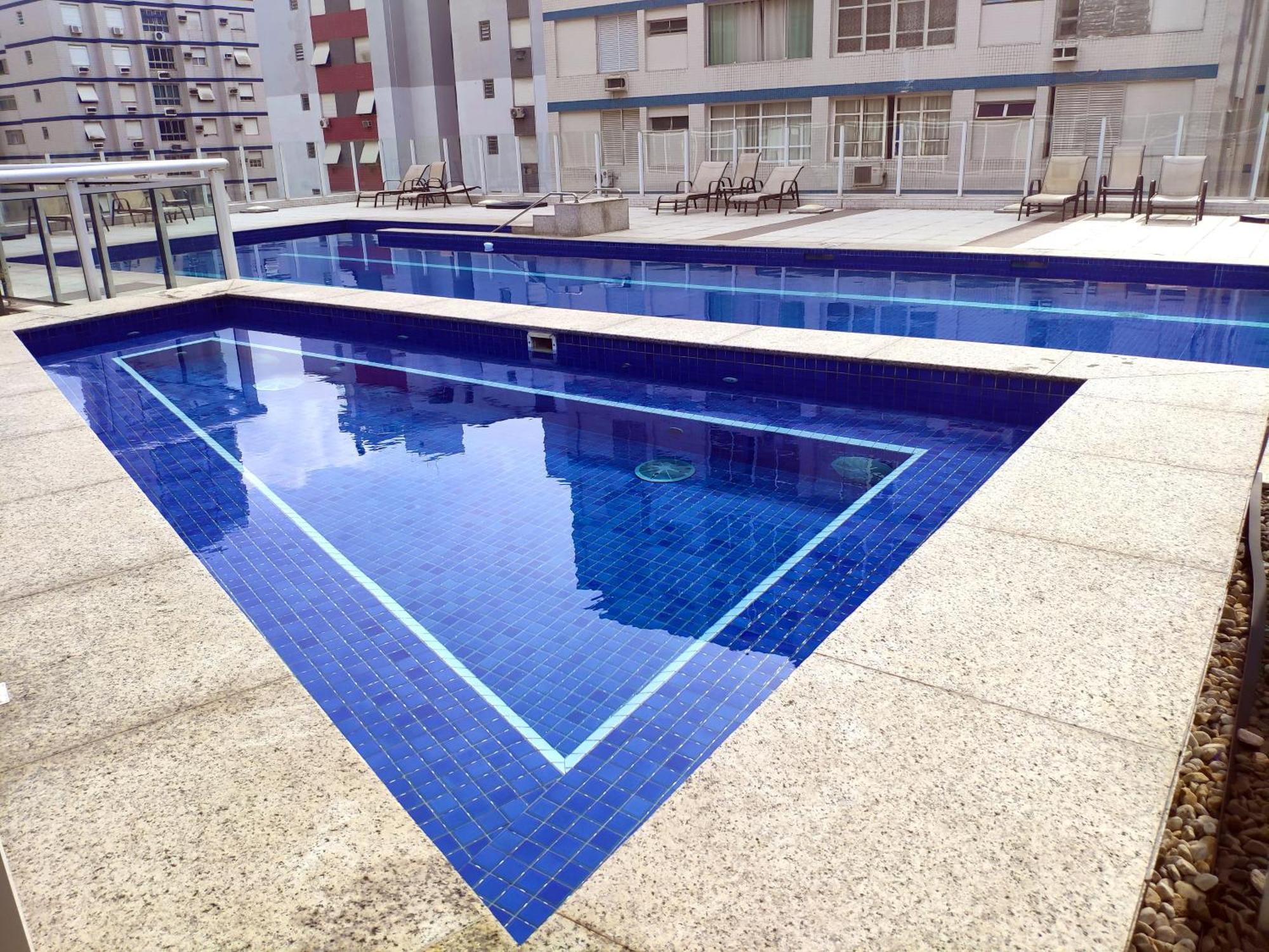 Book Santos - Condominio Unlimited - Apartamento Com Vista Mar E Apartamento Com Vista Piscina Екстер'єр фото