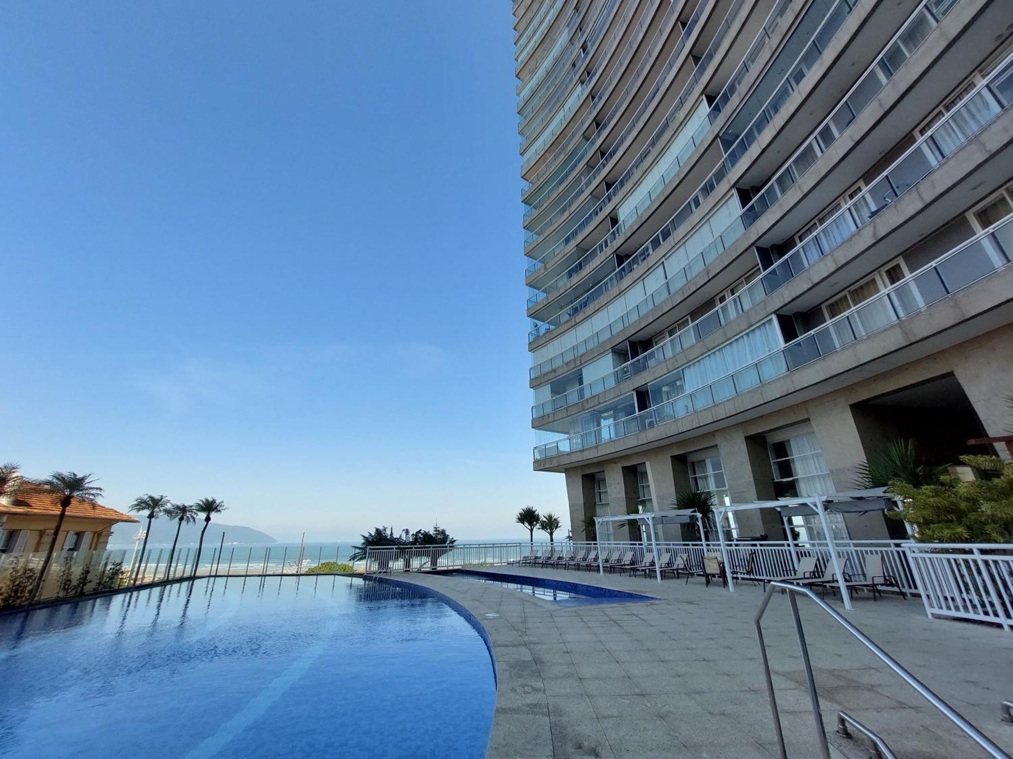 Book Santos - Condominio Unlimited - Apartamento Com Vista Mar E Apartamento Com Vista Piscina Екстер'єр фото
